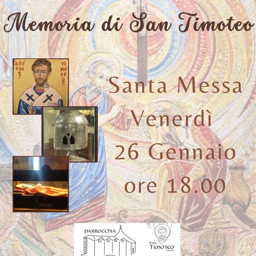 Memoria liturgica di San Timoteo: la santa messa