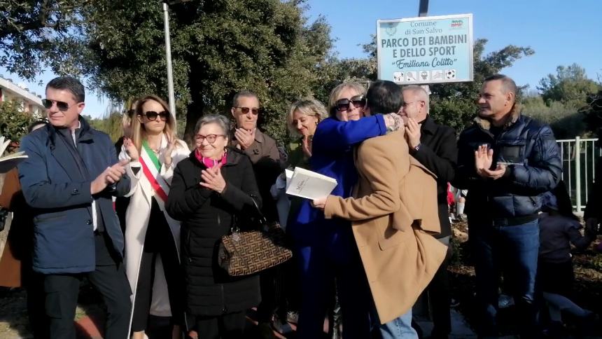 Inaugurato il parco dedicato a Emiliana Colitto: "Il suo nome sussurrato fra queste panchine" 