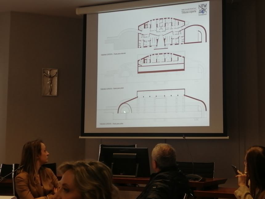 Stadio Bucci, ok dal Coni e presentato progetto: “Tribuna di 800 posti, circa 2 anni per i lavori”