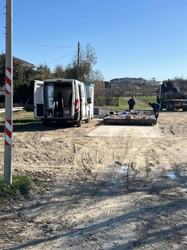 Partiti i lavori per la nuova rotonda sul lungomare di Casalbordino e per la sistemazione della parte crollata