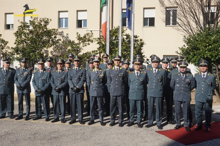 Il Comandante regionale Germano Caramignoli in visita alla tenenza di Ortona