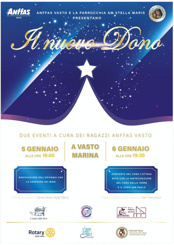 A Vasto Marina rievocazione dei magi, concerti e donazione di giocattoli 