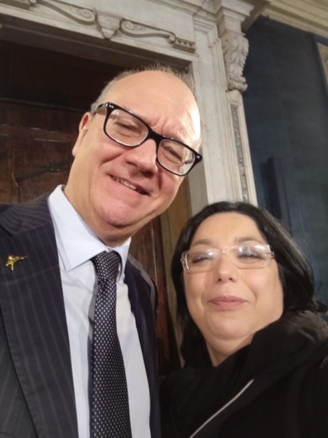 Giulia Di Rocco per il libro  “Sorelle Rom” incontra il ministro Valditara