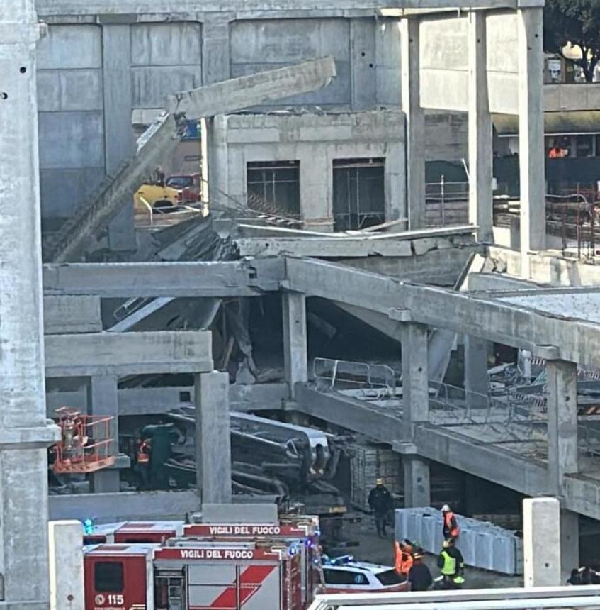 Crolla cantiere di un supermercato a Firenze: tra le vittime un abruzzese