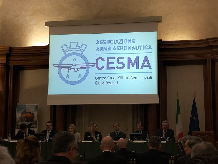 AAA Vasto a Palazzo della Minerva del Senato alla conferenza su clima, difesa e sicurezza