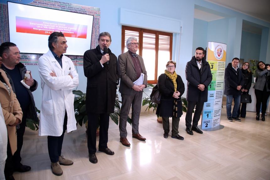 Marsilio inaugura i primi 20 posti letto dell’ospedale di comunità di Atessa