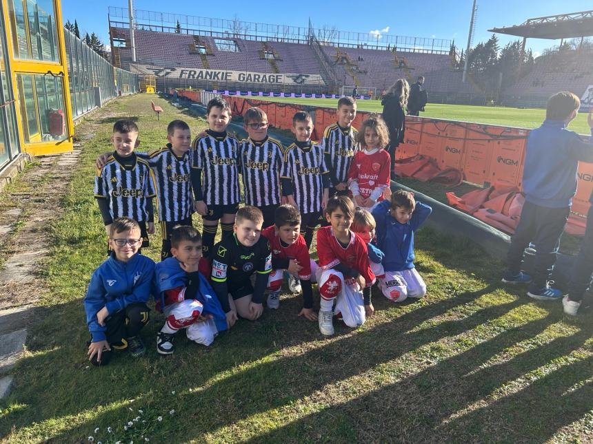 I piccoli calciatori di San Martino ospiti di Perugia-Juventus Next Gen