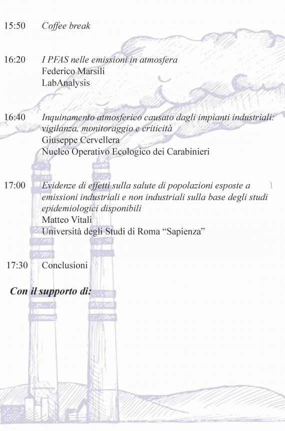 Dalle emissioni all'immissioni: una giornata studio per comprendere il problema