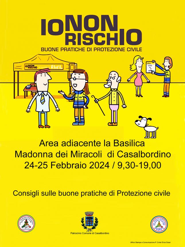 A Casalbordino “Io non rischio”: lo stand per le buone pratiche di protezione civile