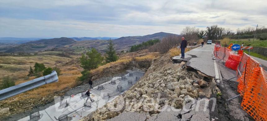 Frane sulla Sp 187 Trignina a Palmoli e Lentella, al via i lavori per 550mila euro