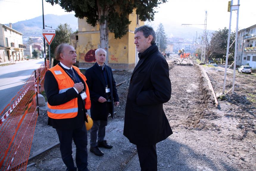 Tratta Archi-Villa Santa Maria: Marsilio in visita al cantiere Tua 