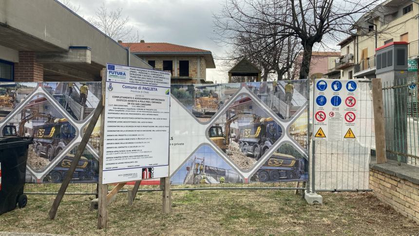 A Paglieta avviati i lavori per il completamento della scuola materna