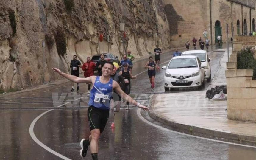  Umberto D’Agostino orgoglio casalese: 24° alla maratona di Malta, 1° tra gli italiani