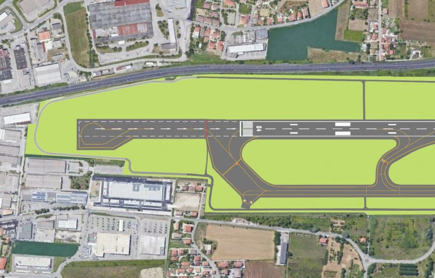 Aeroporto d’Abruzzo, al via l’allungamento della pista di 386 metri