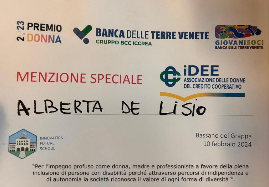 Premio Donna dell’Anno 2023, il Molise c'è... con Alberta De Lisio