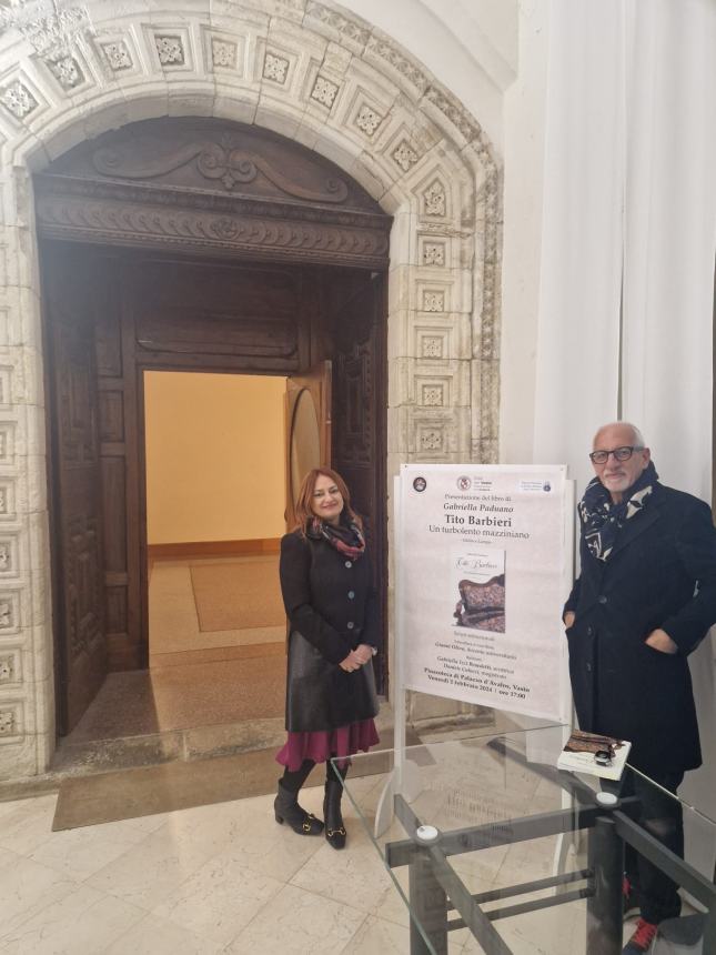 Gabriella Paduano a Palazzo d'Avalos, dialogo su Tito Barbieri 