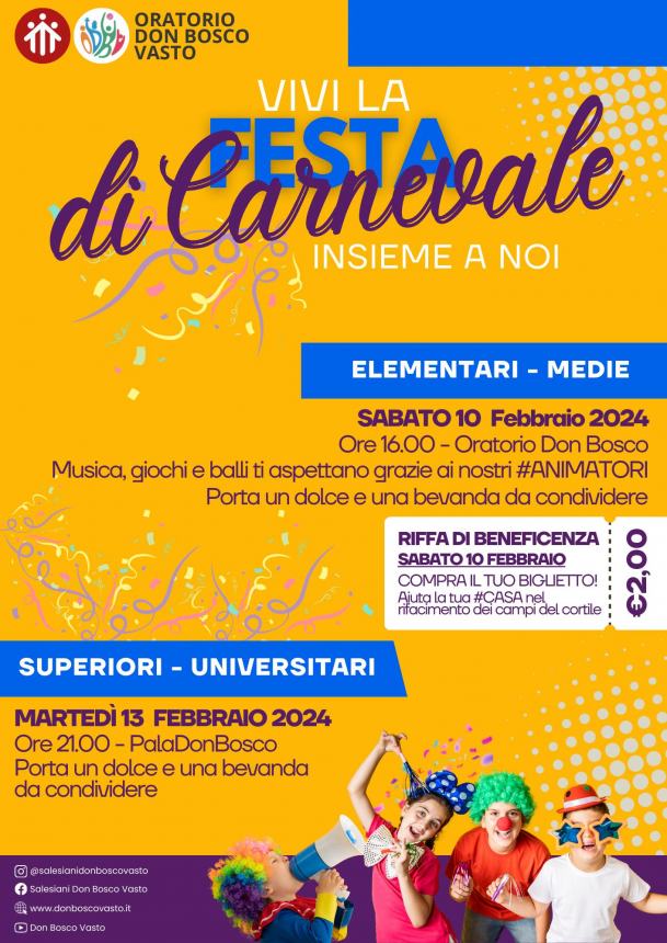 Festa di carnevale Oratorio salesiano