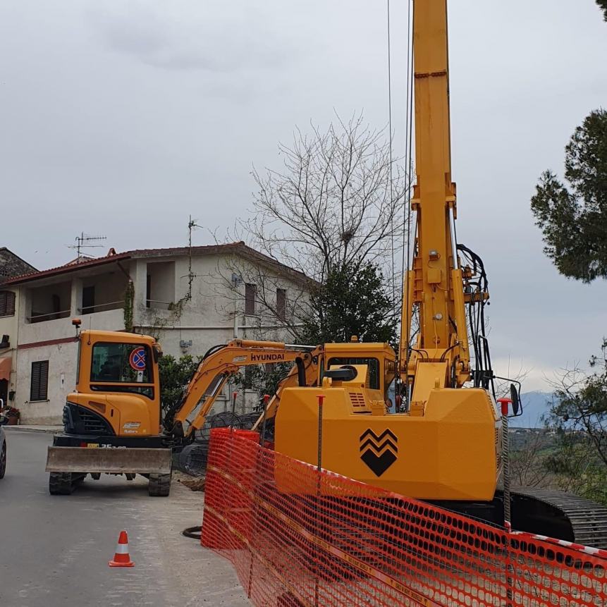 Al via i lavori per la sistemazione della frana sulla Sp130 a Torino di Sangro