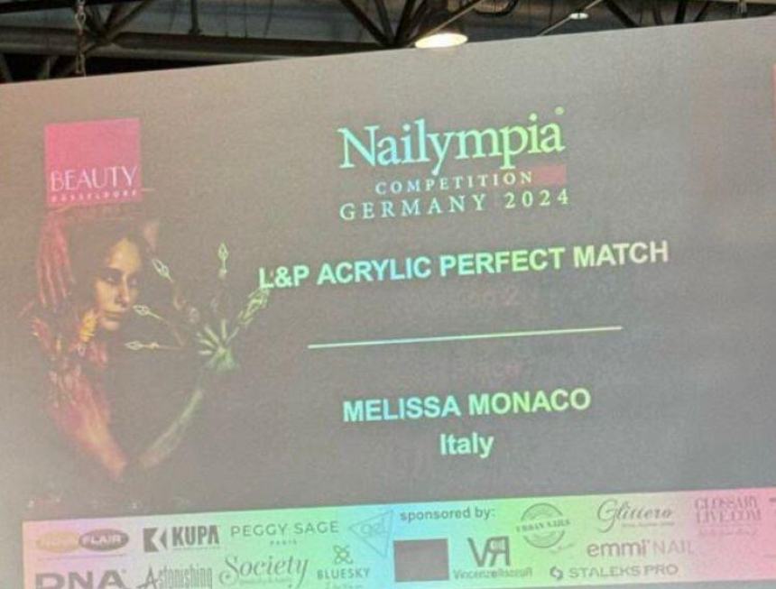 Nailympia Germany: l’abruzzese Melissa Monaco trionfa nel concorso per unghie