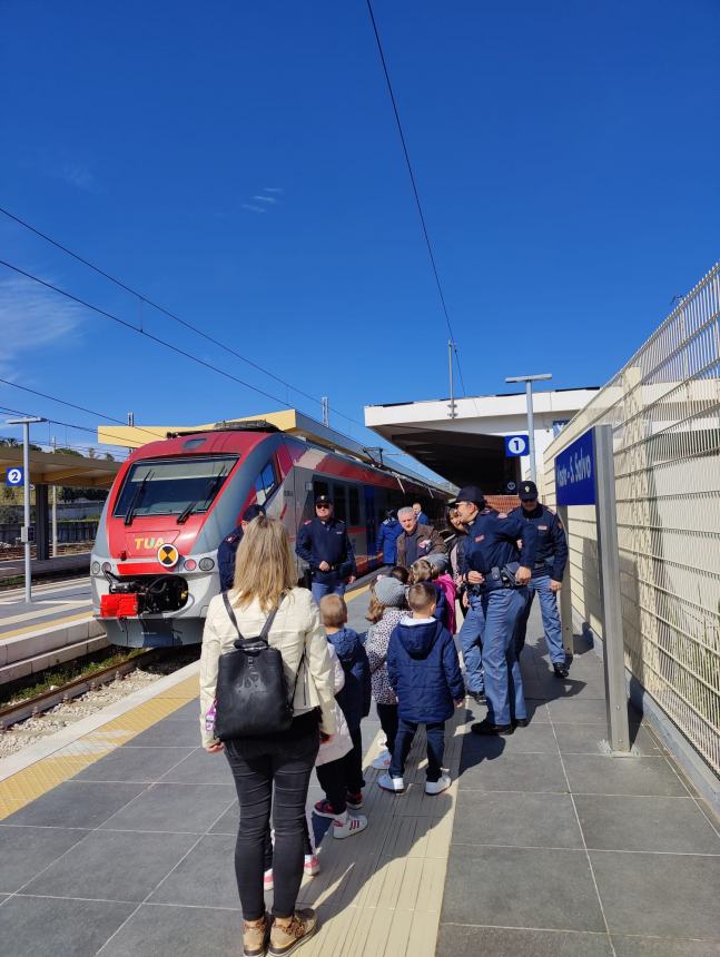 La scuola dell’infanzia “Smerilli” di Vasto visita treno Tua