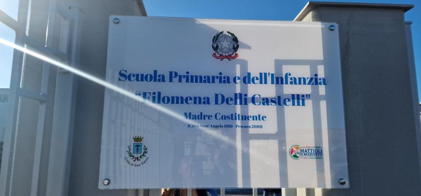 Il polo scolastico di via Melvin Jones intitolato a Filomena Delli Castelli