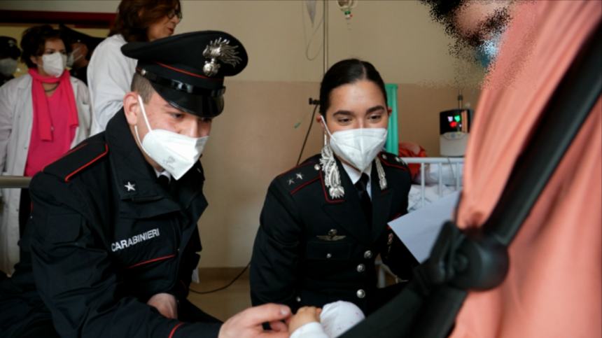 Scuola Allievi Carabinieri in visita alla Pediatria della Casa Sollievo della Sofferenza