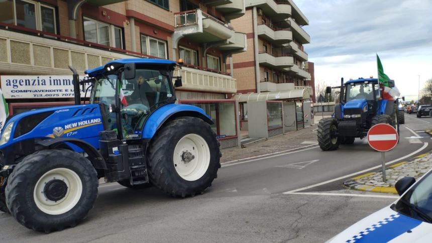 Il corteo di trattori