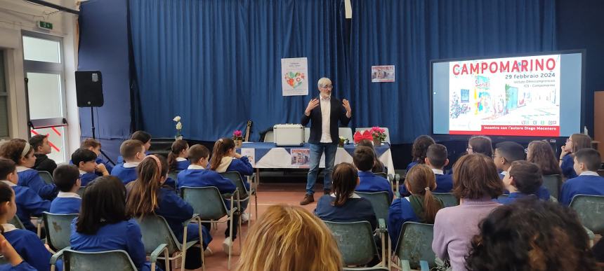 Diego Mecenero incontra gli studenti della scuola primaria “F. Jovine”