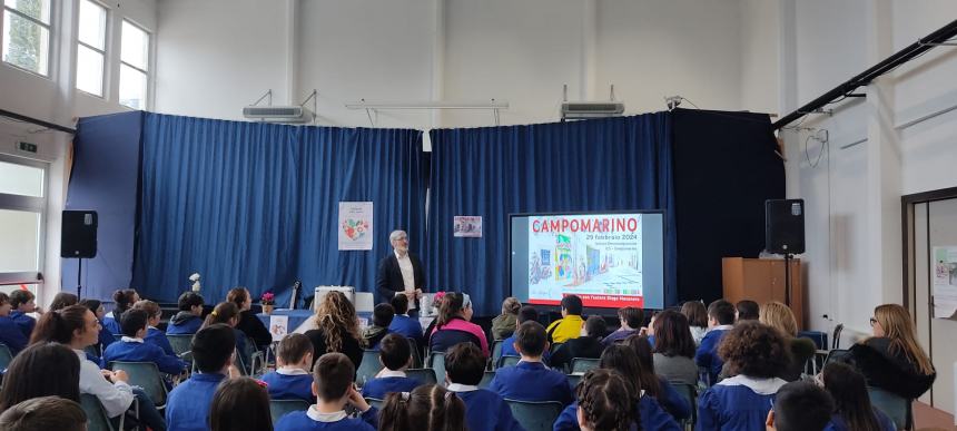 Diego Mecenero incontra gli studenti della scuola primaria “F. Jovine”