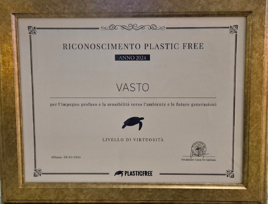 A Vasto e San Salvo Comuni "Plastic Free"