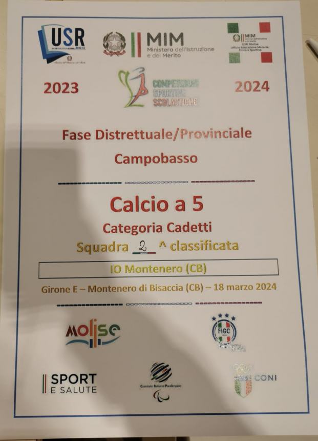 Campionati studenteschi di calcio a 5: San Martino vince la fase distrettuale