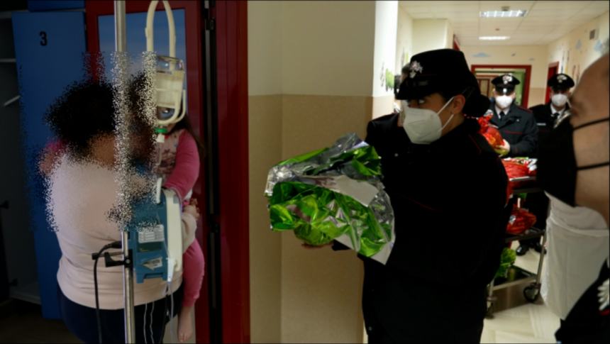 Scuola Allievi Carabinieri in visita alla Pediatria della Casa Sollievo della Sofferenza