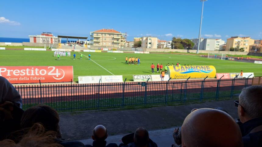 Un gol per tempo al Notaresco e il Termoli 1920 "virtualmente" entra in zona salvezza