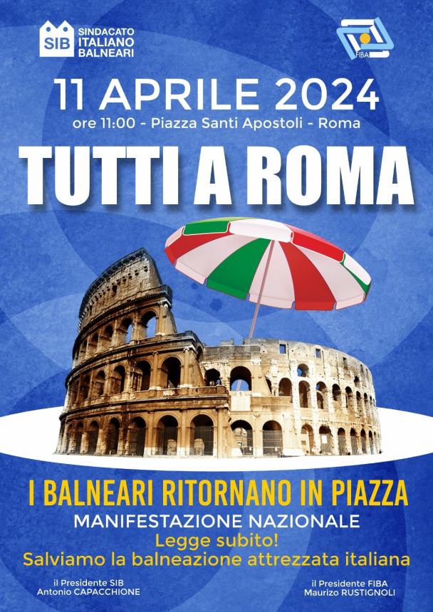 Anche gli imprenditori balneari abruzzesi a Roma l'11 aprile: "Urge una nuova legge"