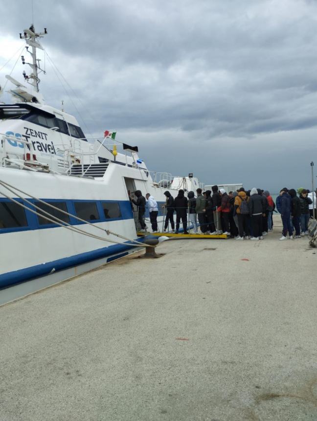 Studenti all'orientamento marittimo