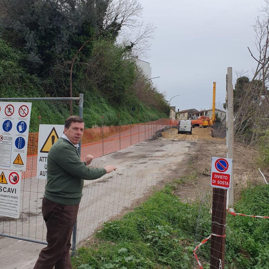 Al via i lavori per la sistemazione della frana sulla Sp130 a Torino di Sangro