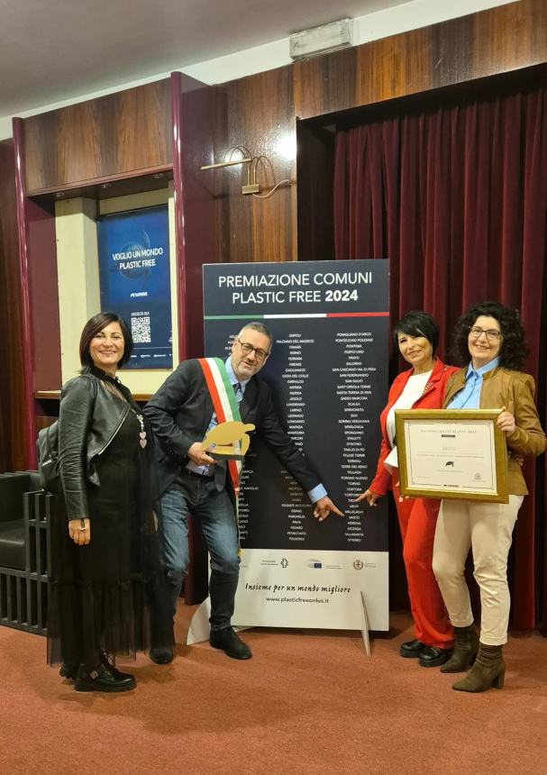 Plastic Free, il Comune di Vasto premiato a Milano con altri 110 d'Italia