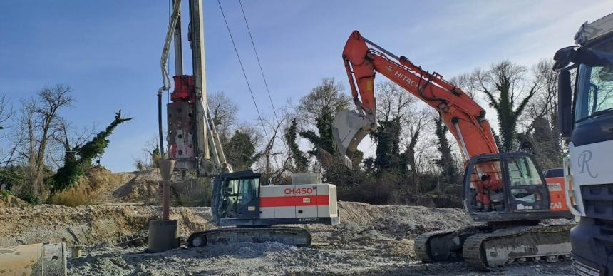 Procedono i lavori per la realizzazione del nuovo ponte Guastacconcio