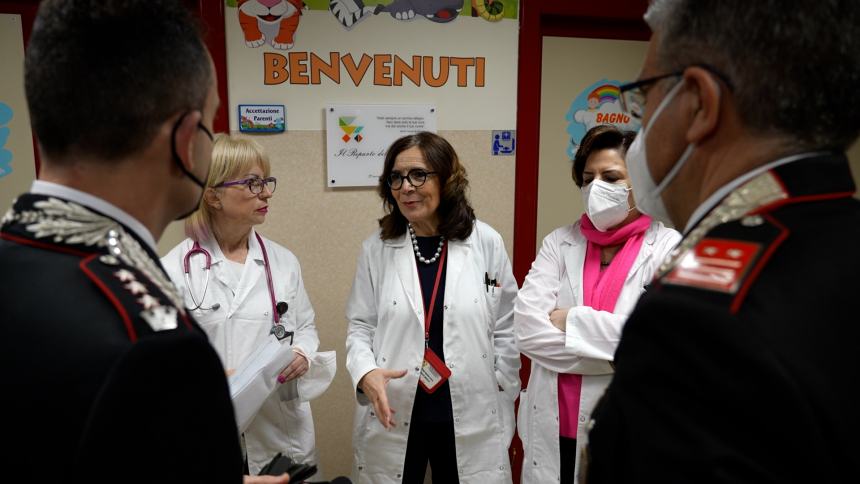 Scuola Allievi Carabinieri in visita alla Pediatria della Casa Sollievo della Sofferenza