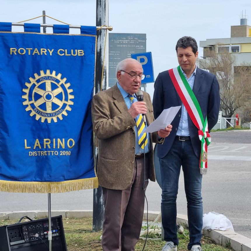 A Larino una stele per ricordare le vittime del Covid-19