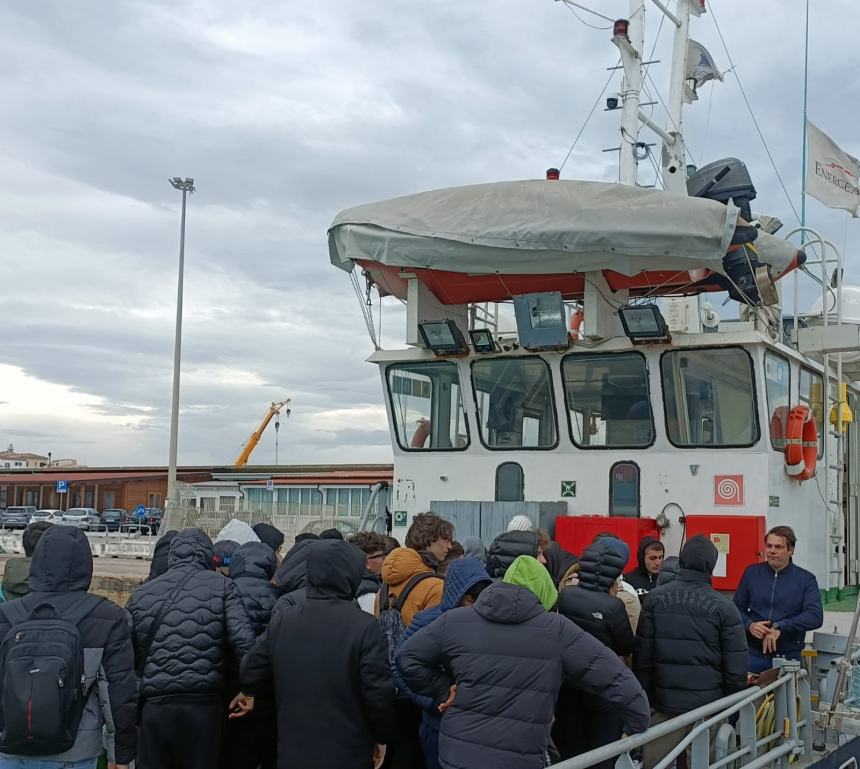 Studenti all'orientamento marittimo