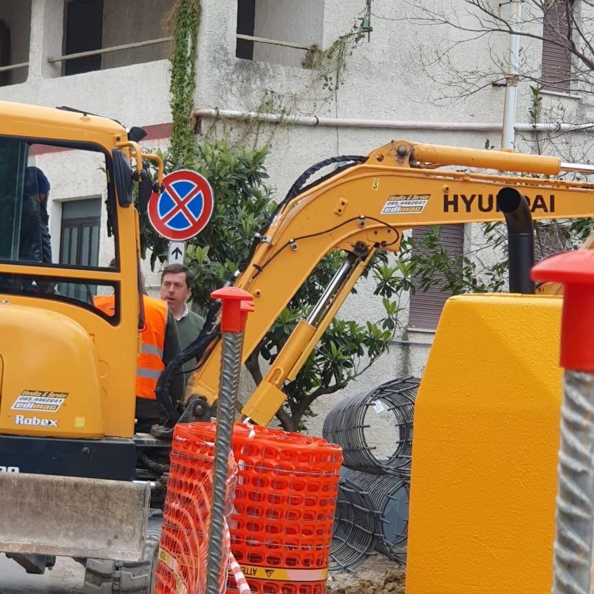 Al via i lavori per la sistemazione della frana sulla Sp130 a Torino di Sangro