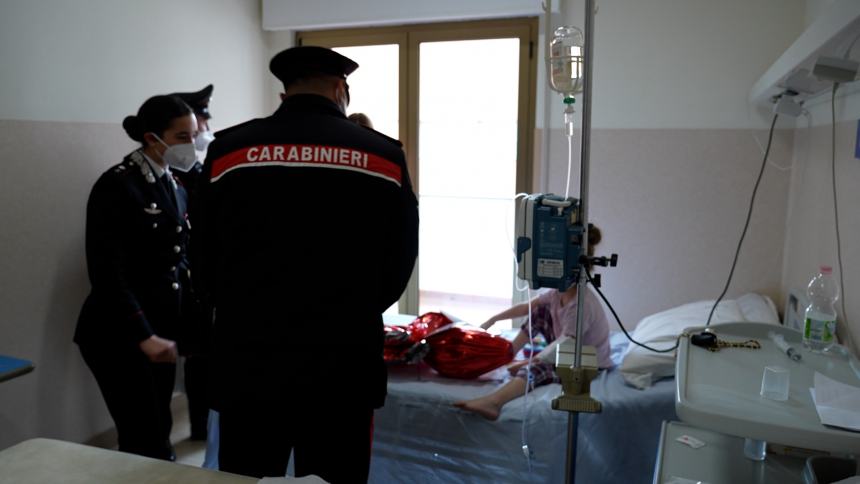 Scuola Allievi Carabinieri in visita alla Pediatria della Casa Sollievo della Sofferenza