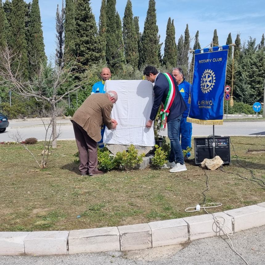 A Larino una stele per ricordare le vittime del Covid-19