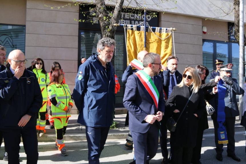 Restauro palazzi storici L'Aquila: visita di Marsilio nell'anniversario del terremoto