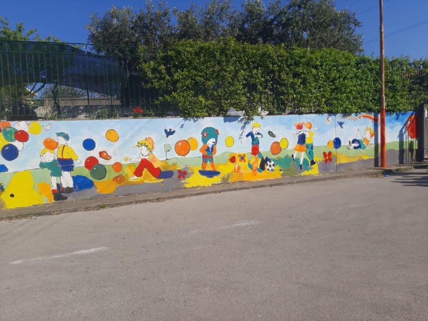 RiGenerazione: completato il murales degli alunni della Peluzzo