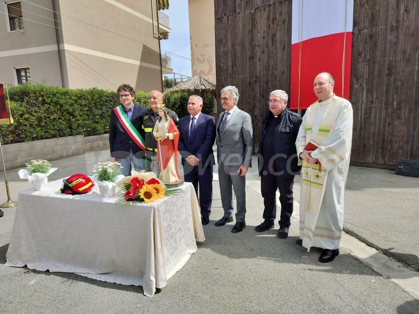 La statua di Santa Barbara ai vigili del fuoco di Vasto: “Pilastri anche nel settore marittimo”