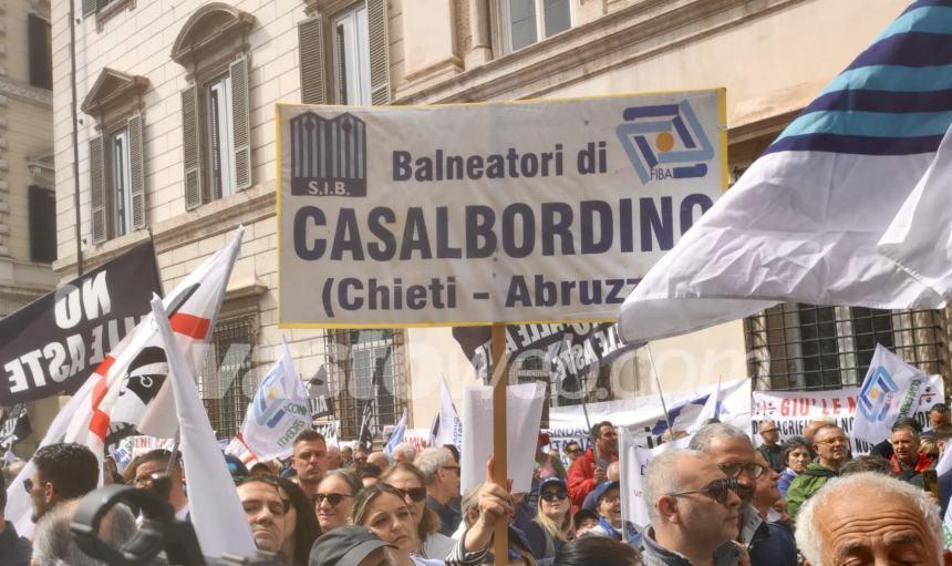 5mila balneari a Roma anche dal Vastese: "Si metta fine al caos in corso sulle concessioni"