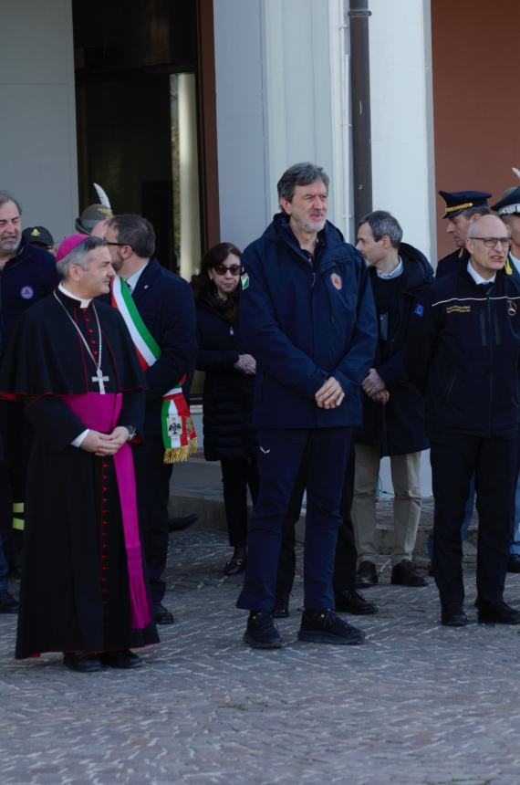 Restauro palazzi storici L'Aquila: visita di Marsilio nell'anniversario del terremoto