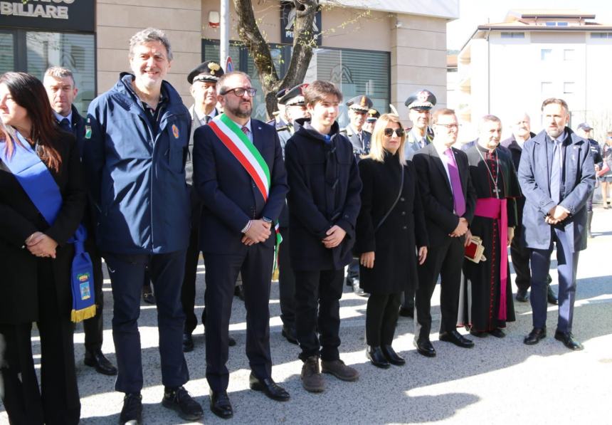 Restauro palazzi storici L'Aquila: visita di Marsilio nell'anniversario del terremoto